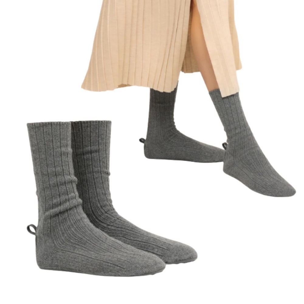 Brave Pudding Hamptons Strolls Cashmere Sock Shoes Grey Size 7